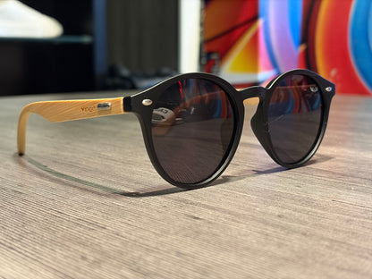 Óculos de Sol Vincit haste em Bambu