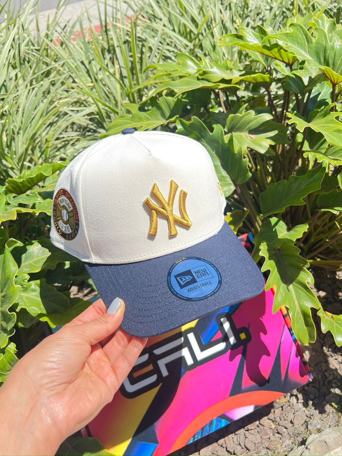 Boné New Era NY Eframe Off Blue
