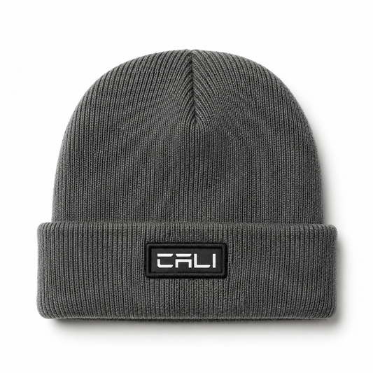 Gorro Canelado com Dobra Cali Grafite