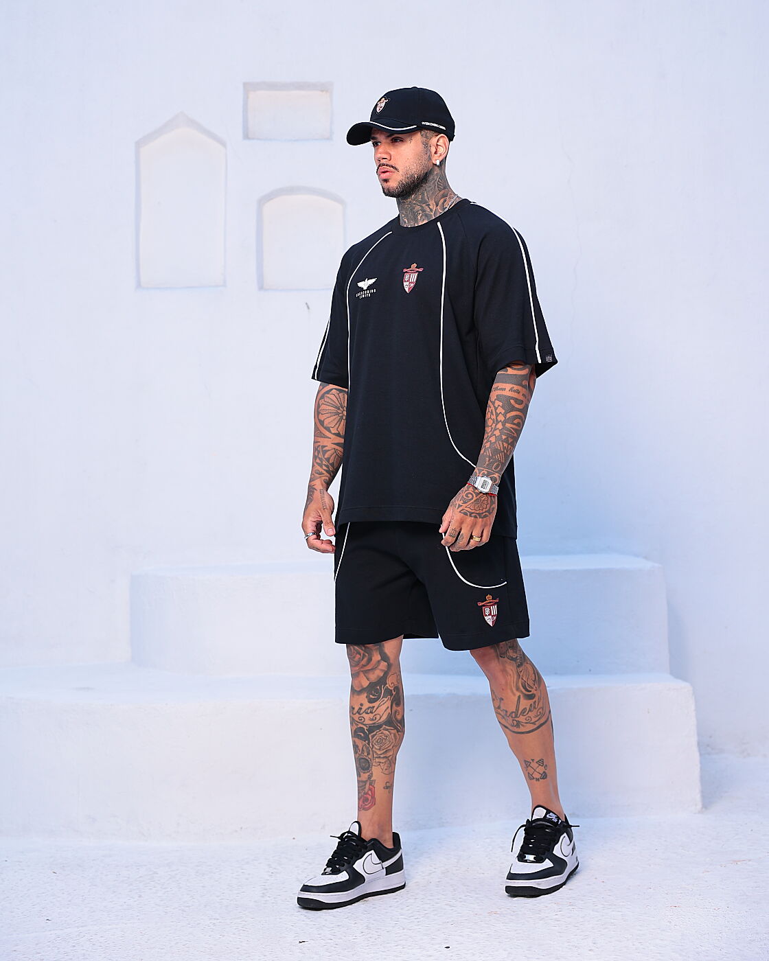 CONJUNTO OVER VIVO BRASÃO PRETO