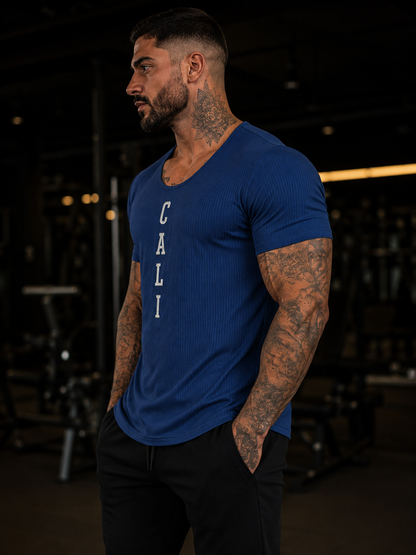 Camiseta Cali Blue Canelada