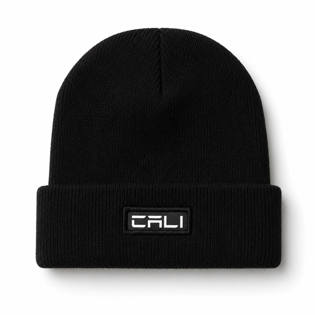 Gorro Canelado com Dobra Cali Black