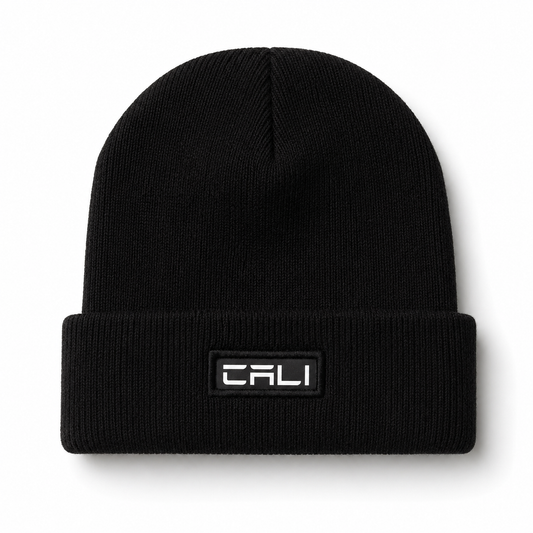 Gorro Canelado com Dobra Cali Black