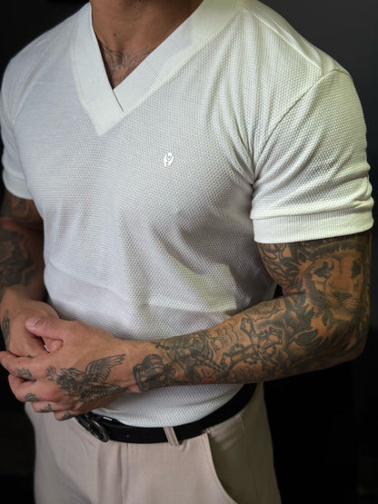 Camiseta Gola V White