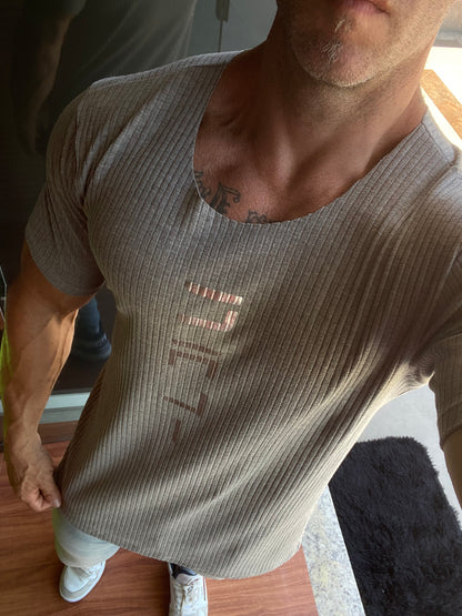 Camiseta Cali Canelada Grey