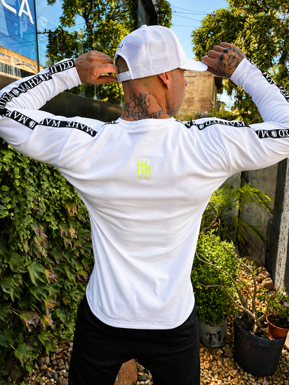 Camiseta Mahe Manga Longa Mônaco White