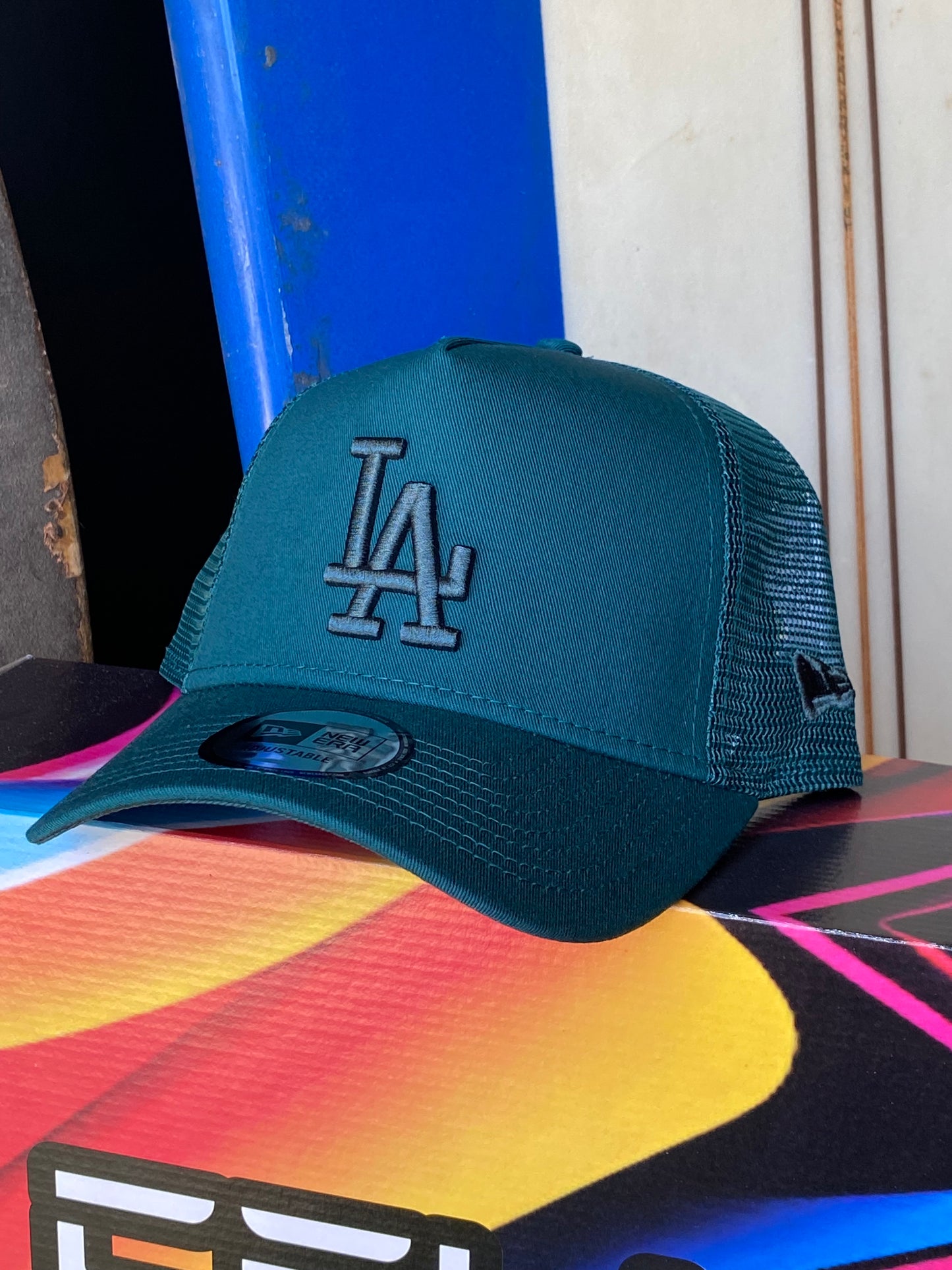Boné New Era LA Eframe Truker Green