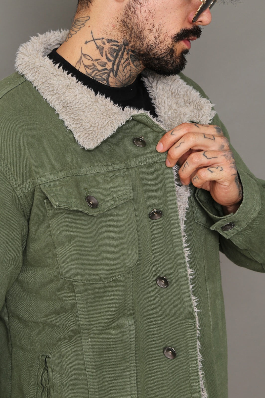 Jaqueta Jeans Forrada Green