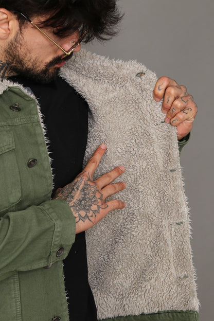 Jaqueta Jeans Forrada Green