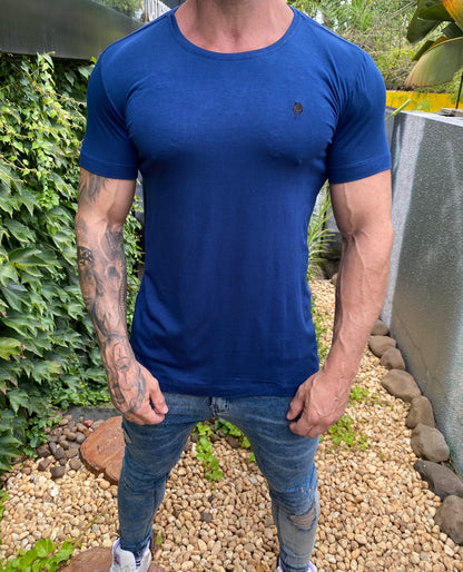 Camiseta Slim Marin