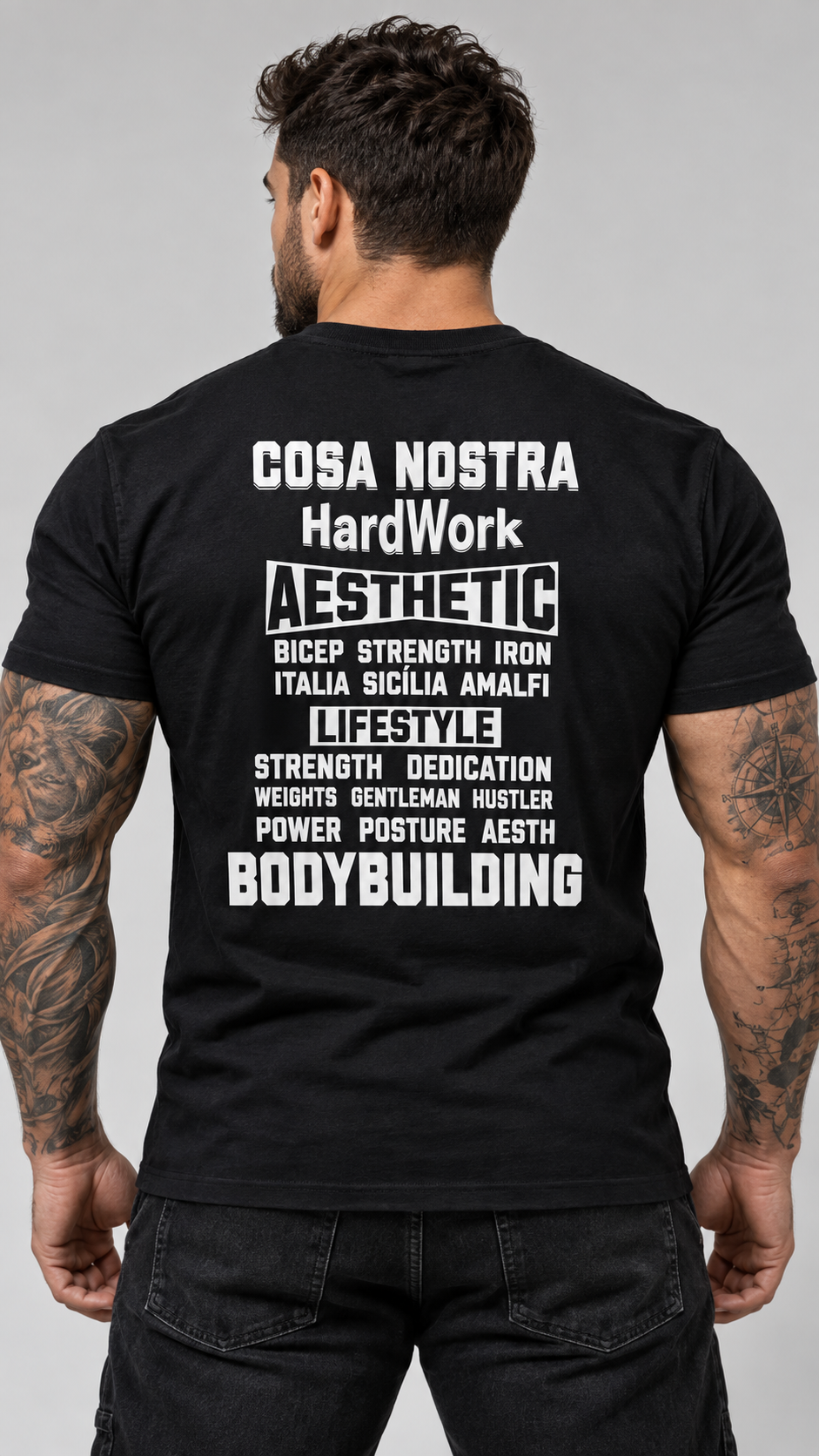 Camiseta Oversized Cosa Nostra Hard Work