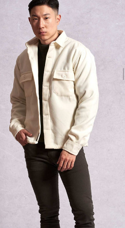 Casaco Lã Batida Off White