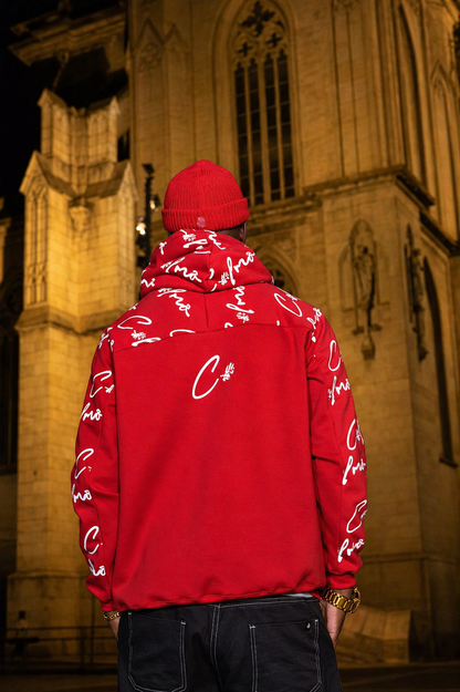 Moletom Canguru Calmo Oversized Red