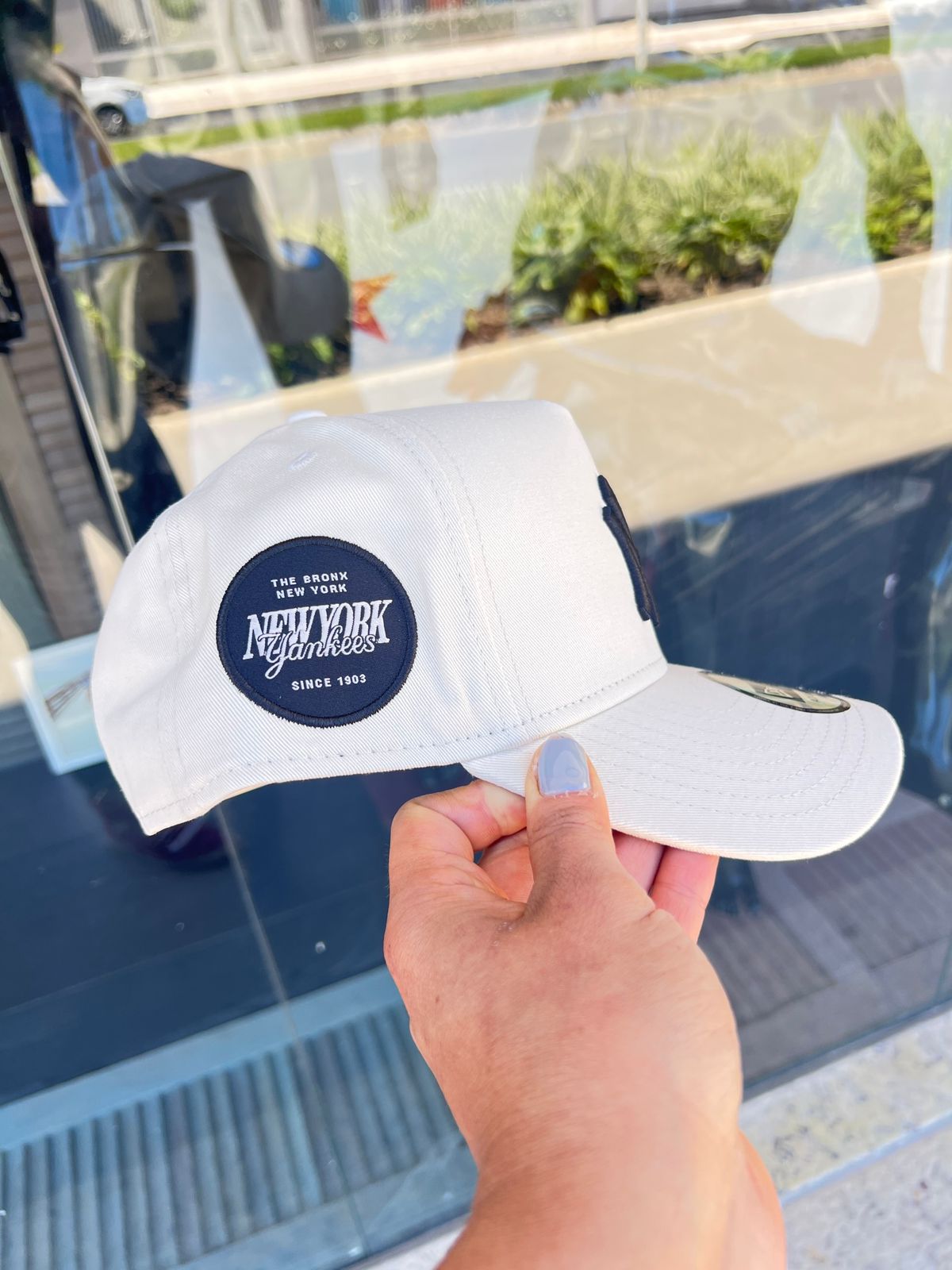 Boné New Era NY Eframe White