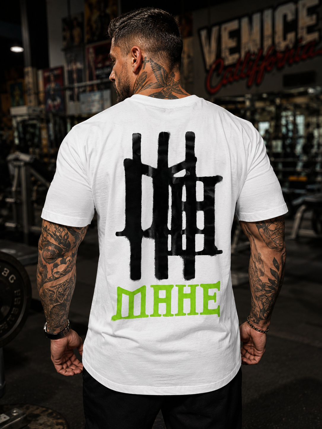 Camiseta Mahe Over Spray Paint White