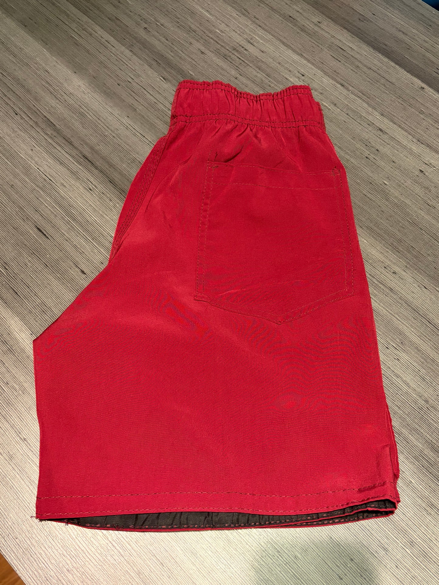 Shorts Praia AMG - Secagem rápida Red