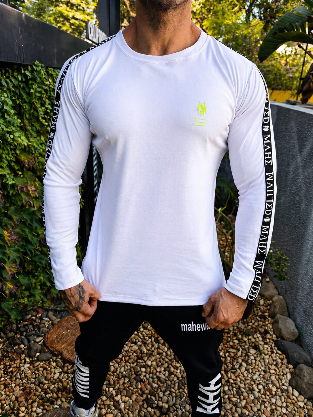 Camiseta Mahe Manga Longa Mônaco White