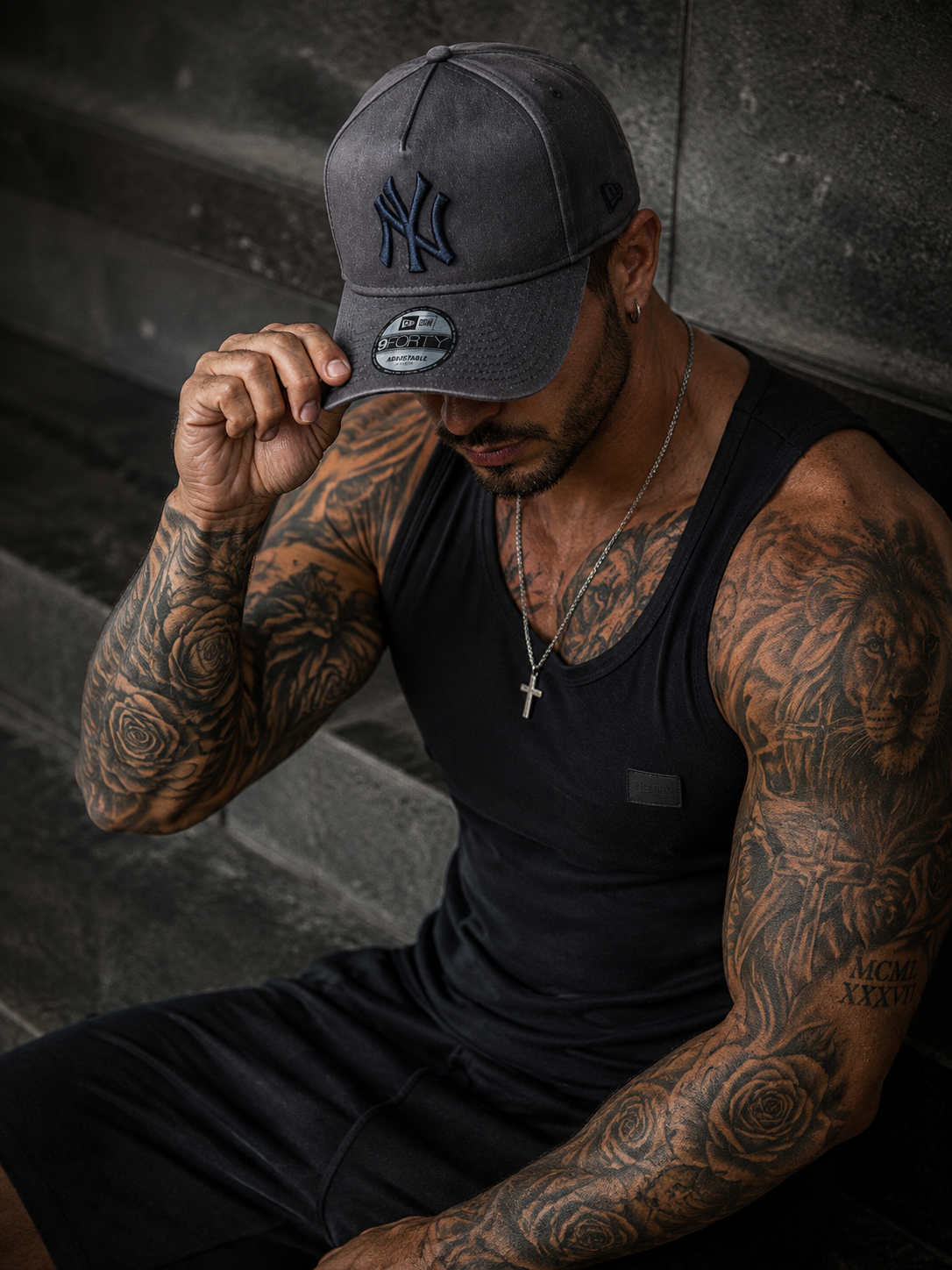 Boné 9Forty Stretch Snap MLB New York Yankees X-Metal - Grafite