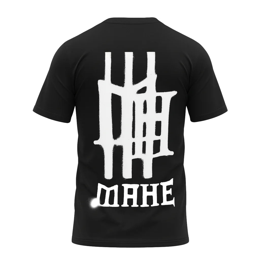 Camiseta Mahe Spray Black Slim