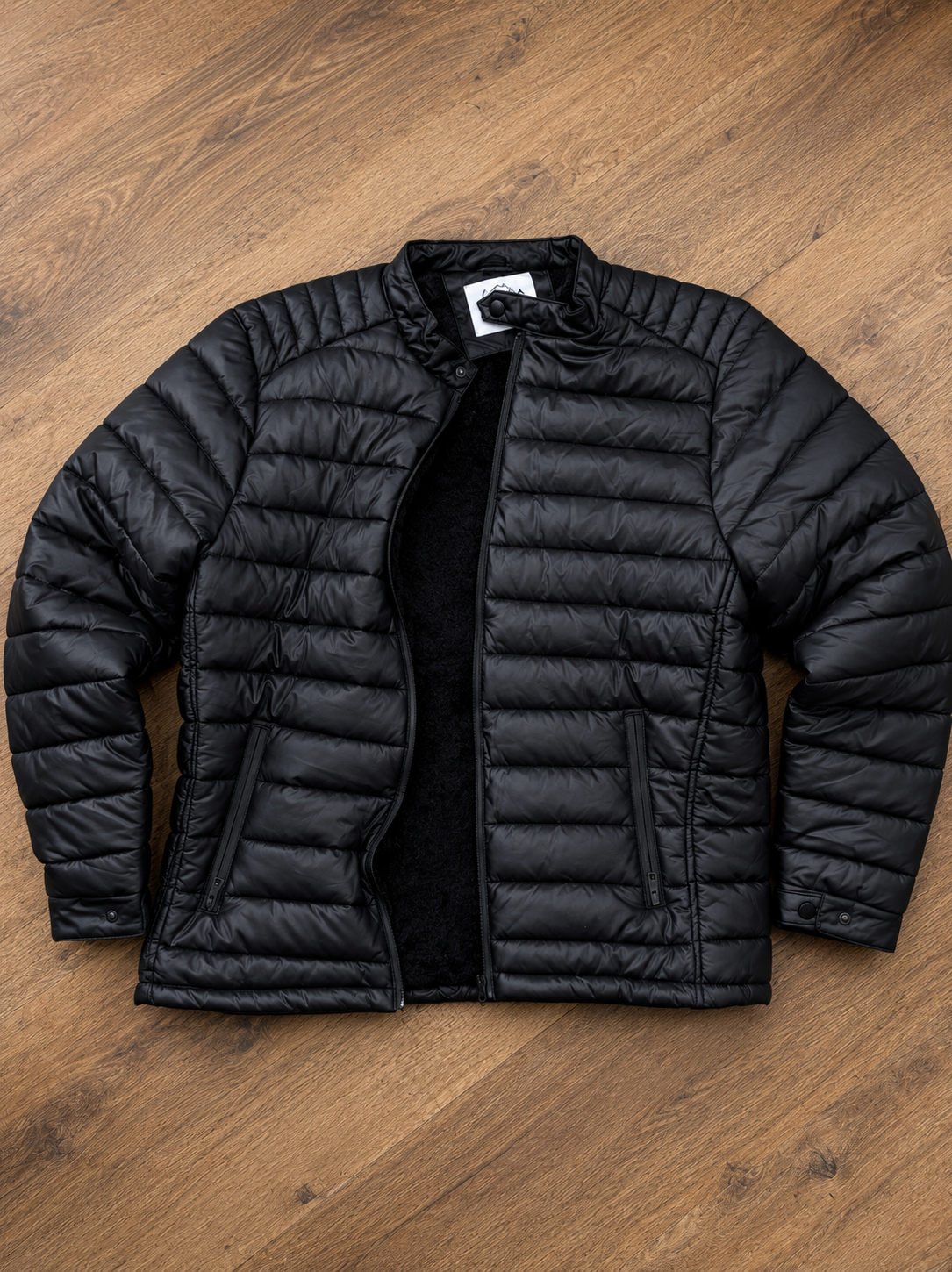 Jaqueta Tech Puffer Preta Forrada