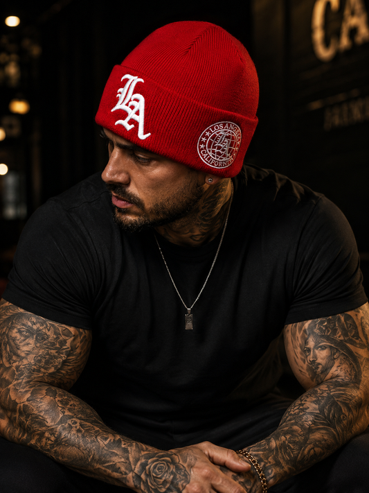 Gorro LA Red Bordado Importado
