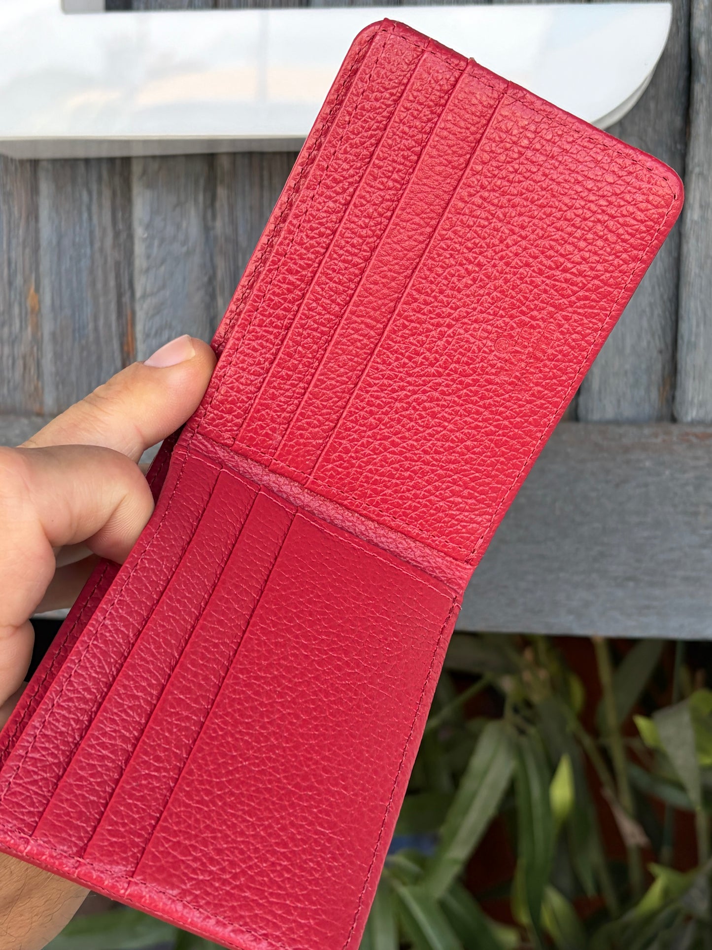 Carteira Mahe Red couro