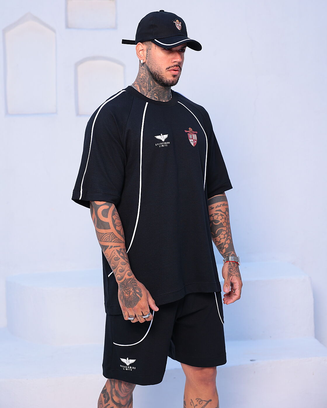 CONJUNTO OVER VIVO BRASÃO PRETO