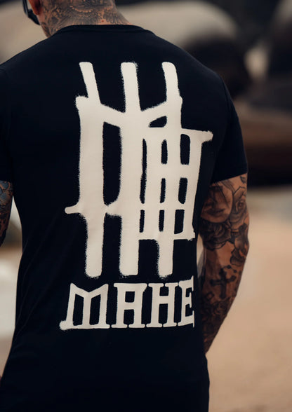 Camiseta Mahe Spray Black Slim