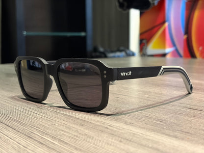 Óculos de Sol Vincit Black Grey Fosco