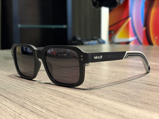Óculos de Sol Vincit Black Grey Fosco