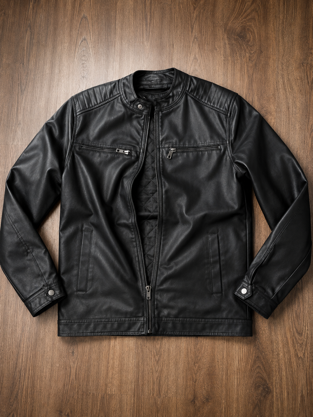 Jaqueta Rick em Couro Black Premium
