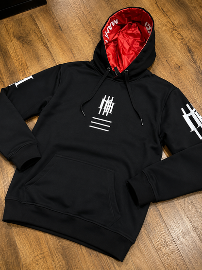 Moletom Canguru Mahe Black Red - LANÇAMENTO EXCLUSIVO