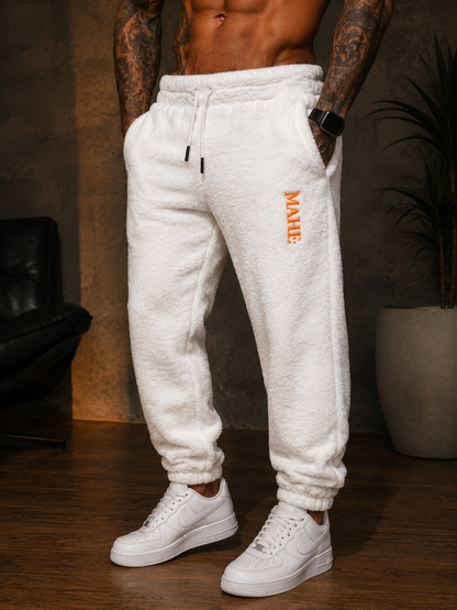 Calça Mahe Peluciada White Orange