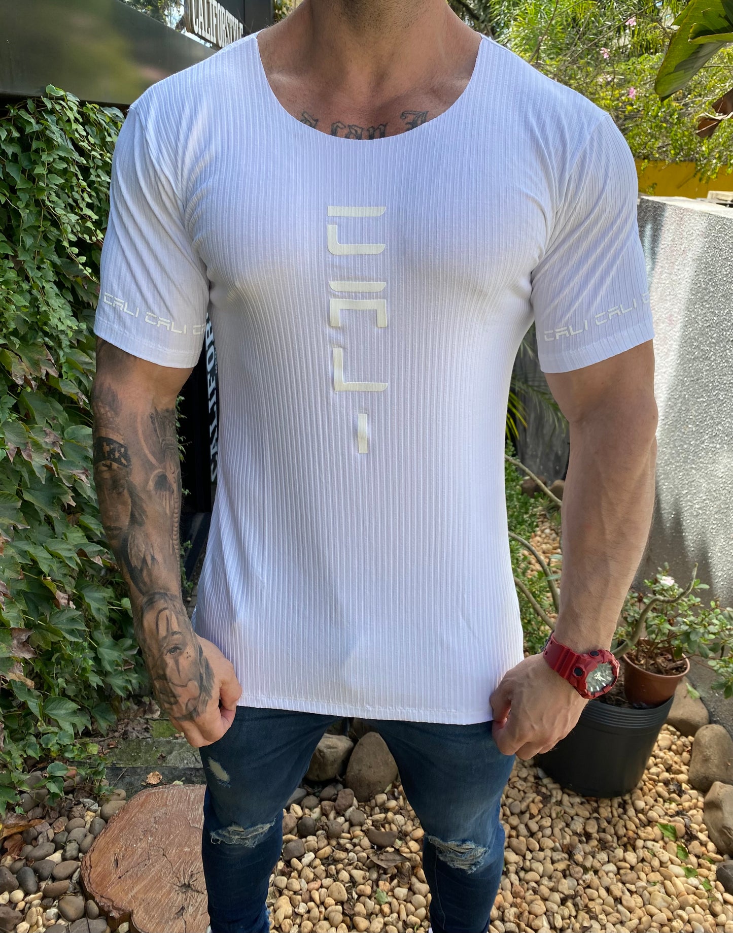 Camiseta Cali Canelada All White