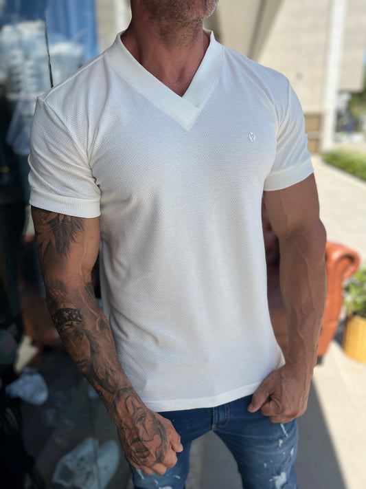 Camiseta Gola V White