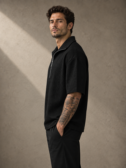Camiseta Polo Mônaco - Blck