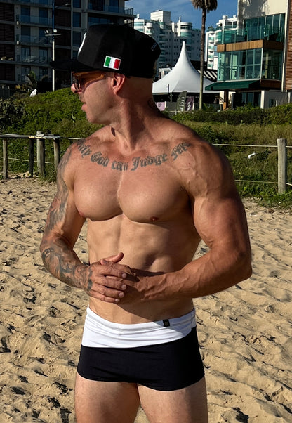 Sunga- Secagem rápida Branca e Preta