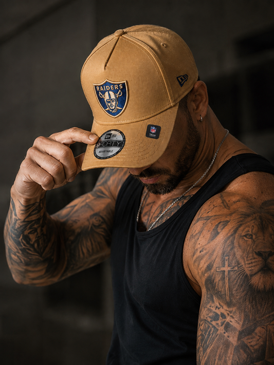 Boné New Era Raiders Caqui