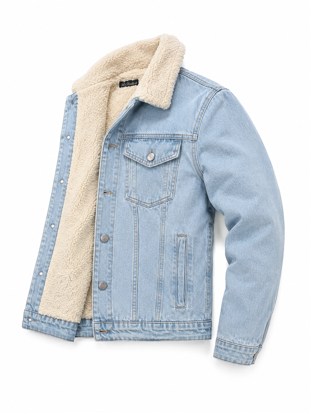 Jaqueta Jeans Forrada