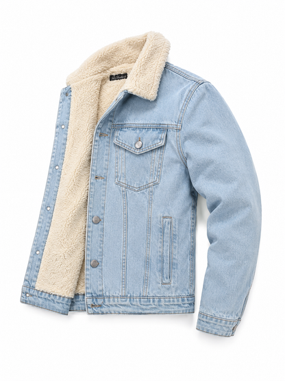 Jaqueta Jeans Forrada