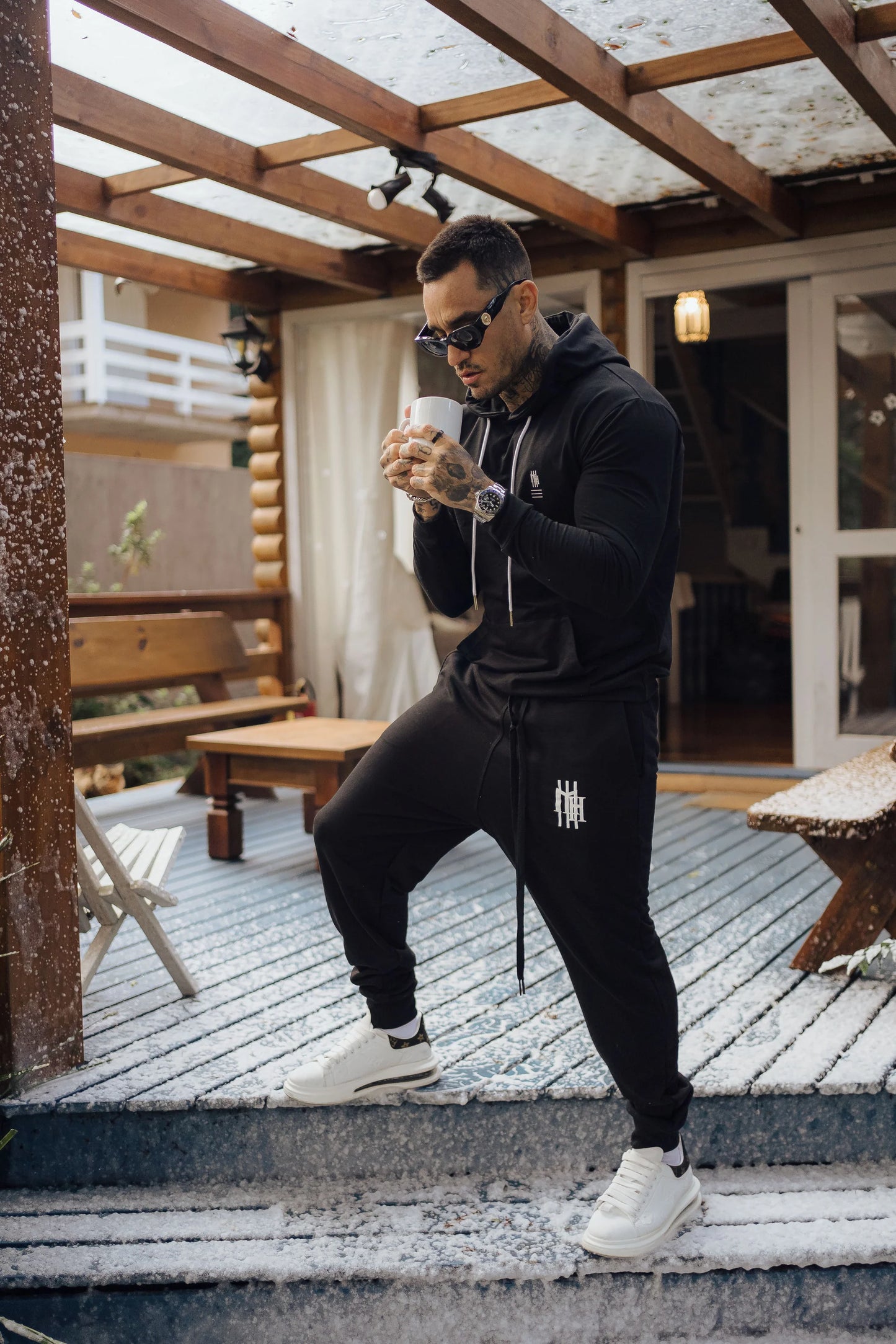 CALÇA OVER MAHE ALL BLACK