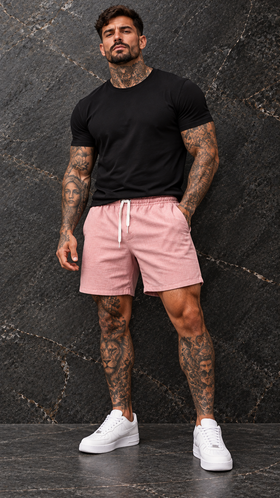 Short Mauricinho Linho Goiaba