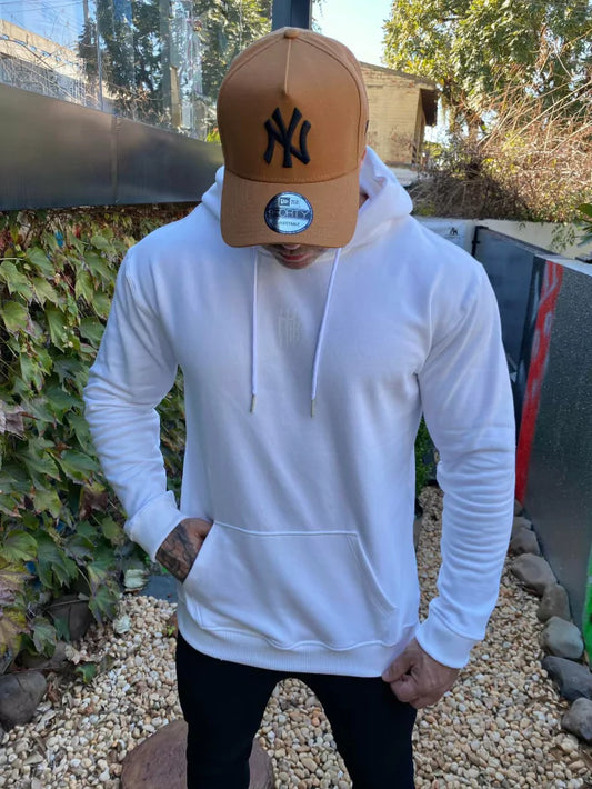White Snow Kangaroo Sweatshirt