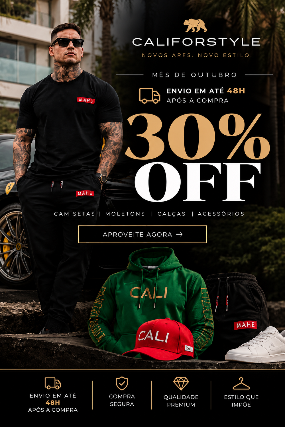 Califorstyle 30% OFF mês de outubro - banner celular