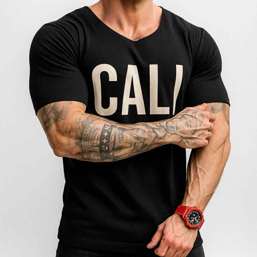 Camiseta Cali Canelada Black Off