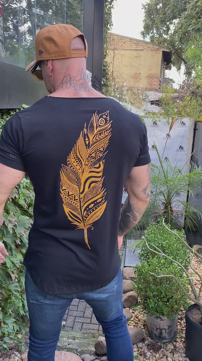 Camiseta Cali Feather Gold