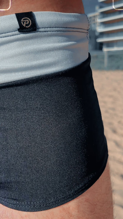 Sunga- Secagem rápida Branca e Preta