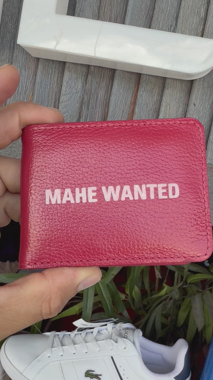 Carteira Mahe Red couro