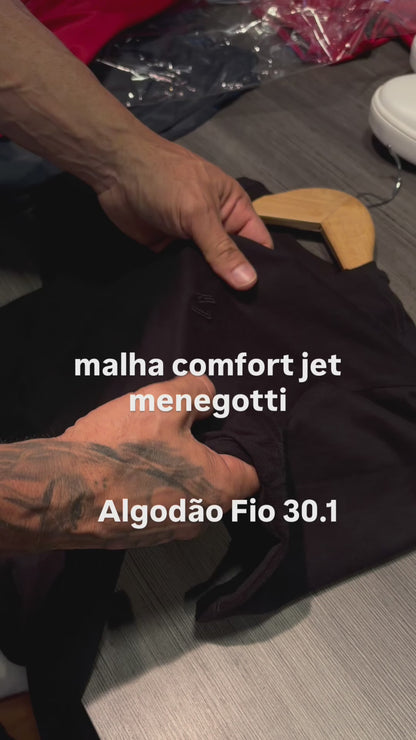 Camiseta LV Semi Long Slim Black