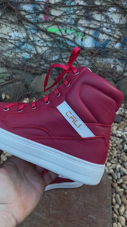 Tênis Cali Red em Couro
